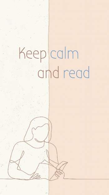 Woman reading iPhone wallpaper, keep | Free PSD Template - rawpixel