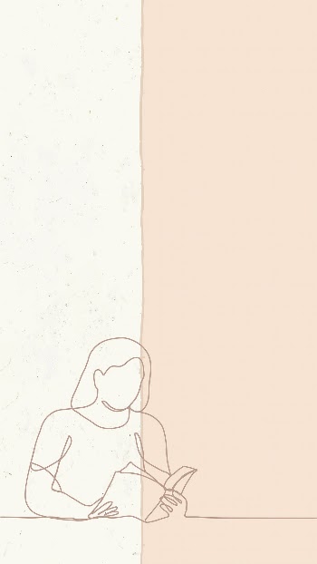 Woman reading phone wallpaper, mobile | Free Vector - rawpixel