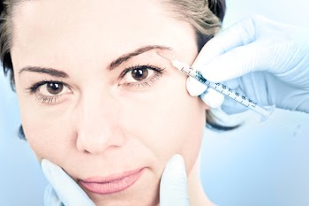 woman receiving an injection