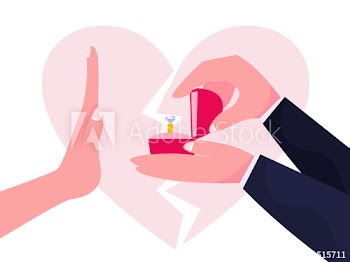 Woman reject the marriage proposal