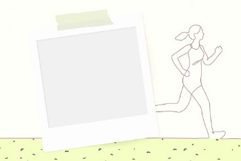 Woman running frame background, daily | Free Vector - rawpixel