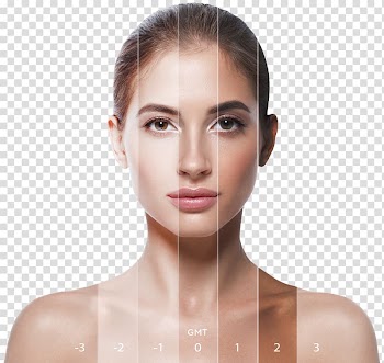Woman's face with pink lipstick, Human skin color Light skin, skin problem transparent background PNG clipart