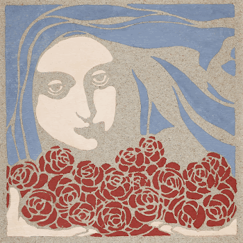 Woman’s Head with Roses (1899) | Free Photo Illustration - rawpixel