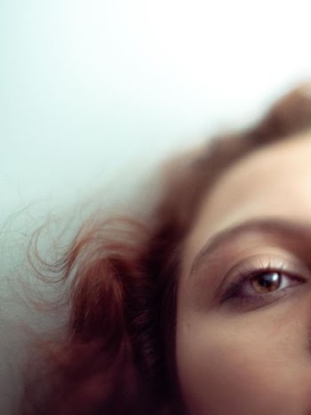 woman's left eye