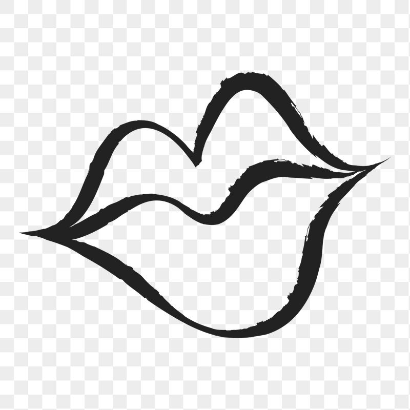 Woman's lips png sticker, cute | Free PNG Illustration - rawpixel