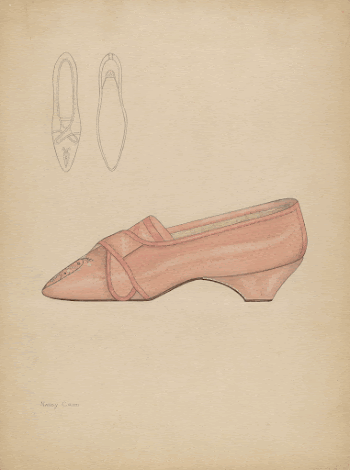 Woman's Slipper (c. 1937) by Nancy | Free Photo - rawpixel