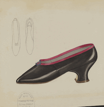 Woman's Slippers (ca.1936) by Esther | Free Photo - rawpixel