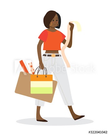 Woman shopping