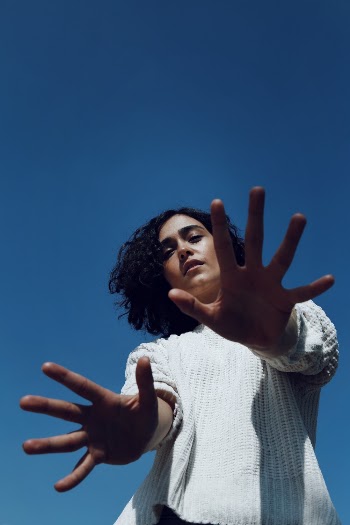 Woman Showing Her Hands