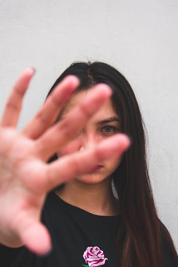 Woman Showing Her Righrtpalm
