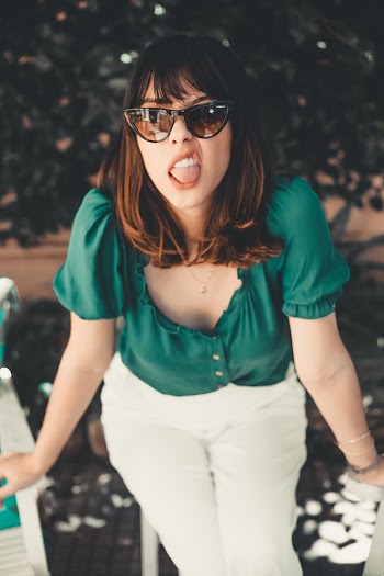 Woman Showing Her Tongue