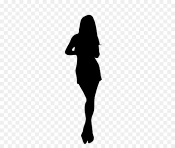 Woman, Silhouette, Art, Standing PNG