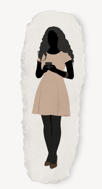 Woman silhouette, full body length, | Free PSD - rawpixel