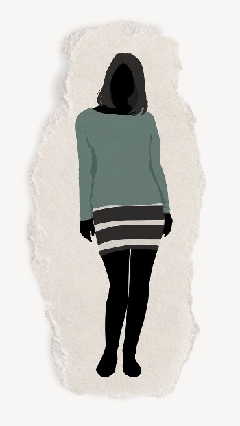 Woman silhouette, full body length, | Free PSD - rawpixel