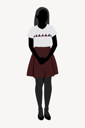 Woman silhouette, full body length | Free PSD - rawpixel