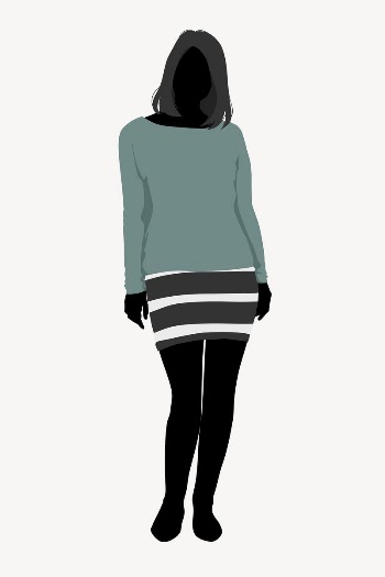 Woman silhouette, full body length | Free Vector - rawpixel