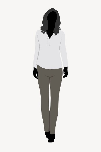 Woman silhouette, full body length | Free Vector - rawpixel