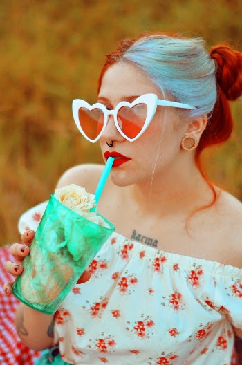 Woman Sipping Straw