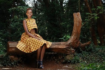 Woman Siting on Tree Log