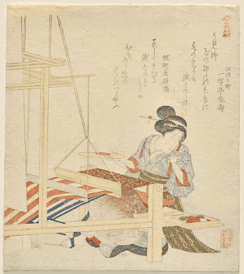 Woman Sitting at a Loom, | Free Photo - rawpixel