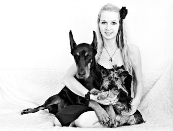 Woman Sitting Carrying Dogs