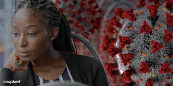 Woman sitting in a coronavirus contaminated bus background | Free  photo - 2314485