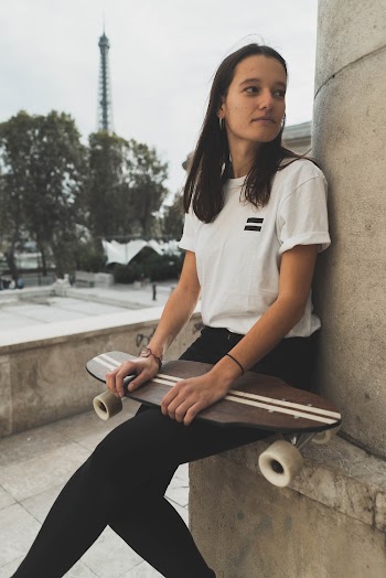 Woman Sitting on Bench