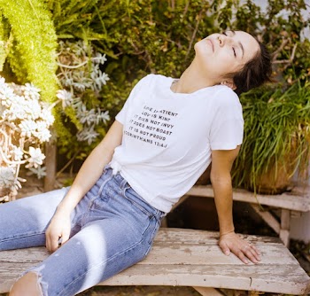 Woman Sitting on Bench