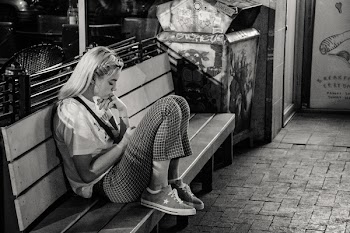 Woman Sitting On Bench