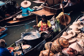 Woman Sitting On Boat 