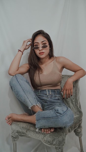 Woman Sitting on Chair