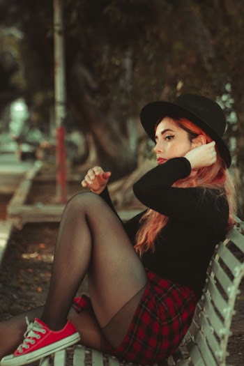 Woman Sitting on Chair
