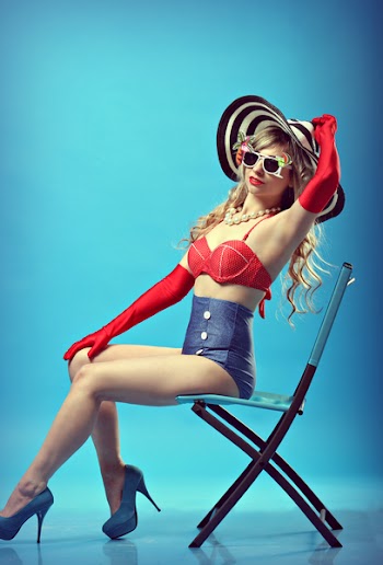 Woman Sitting On Chair