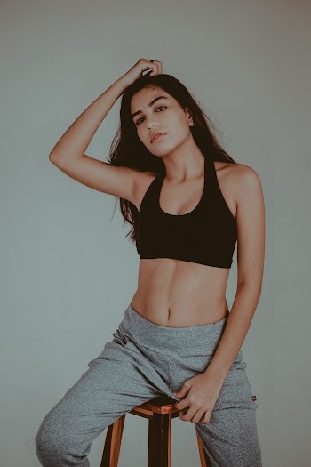 Woman Sitting on Chair