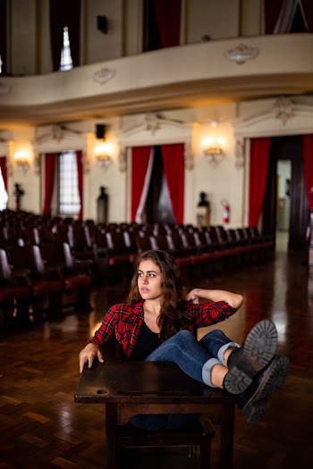 Woman Sitting On Chair