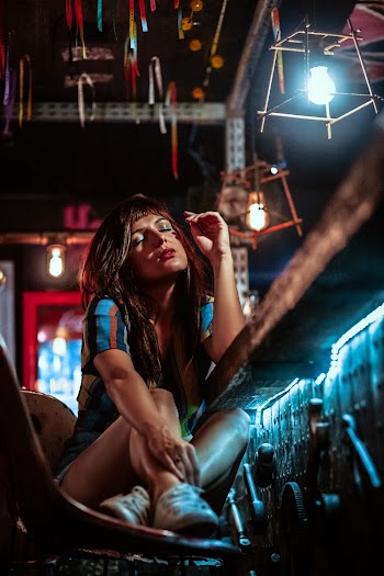 Woman Sitting on Chair