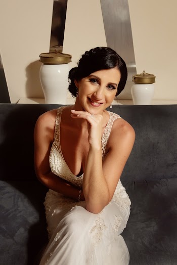Woman Sitting on Couch