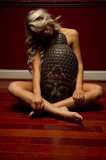 Woman Sitting on Floor
