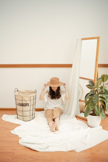 Woman Sitting On The Floor
