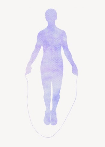 Woman skipping rope silhouette, fitness | Free PSD Illustration - rawpixel