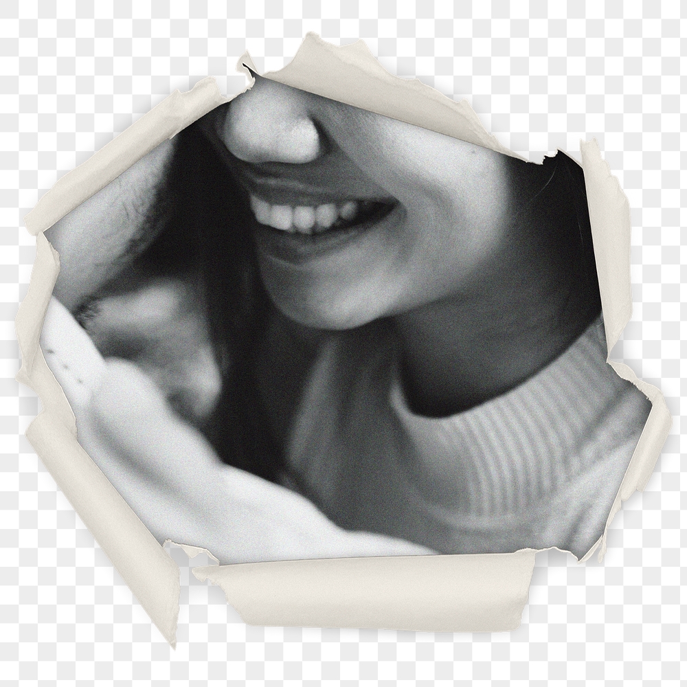 Woman smiling png badge sticker, | Free PNG - rawpixel