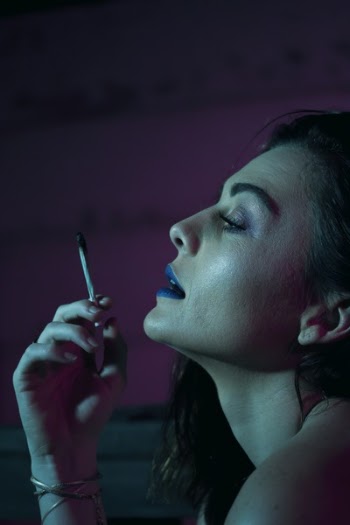 Woman Smoking Cigarette