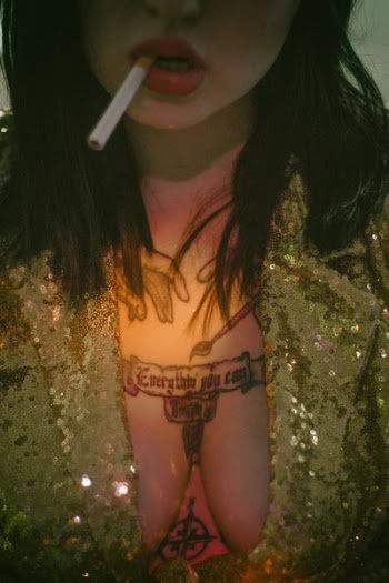 Woman Smoking Cigarette
