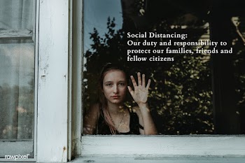 Woman social distancing during the Covid-19 pandemic. This image is pa.. | Free  photo - 2331994