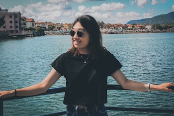 Woman Standing in Front of Sea