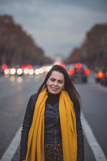 Woman Standing In The Middle Of The Road