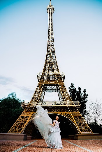 Woman Standing Near Eiffel Tower