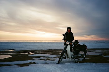 Woman Standing Near Motorcycle