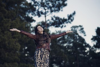 Woman Standing Near Trees