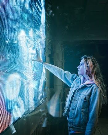 Woman Standing Near Wall